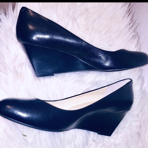 black wedges women size 11 - Picture 4 of 8